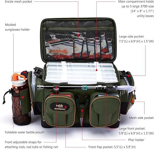 WATER - RESISTANT FISHING RUCKSACK - Sovira