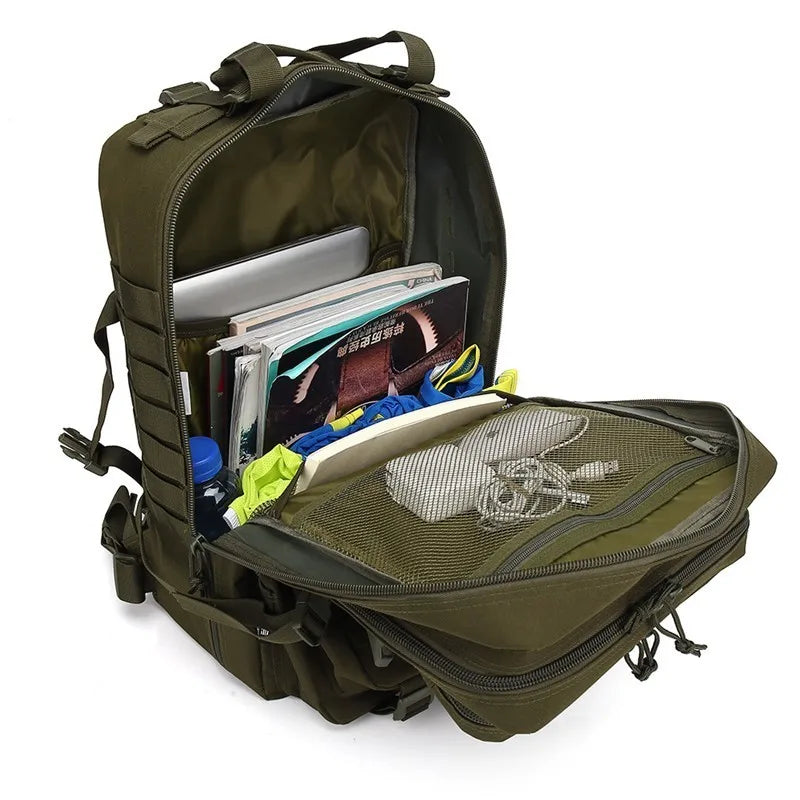 GREEN MILITARY TACTICAL 50L RUCKSACK