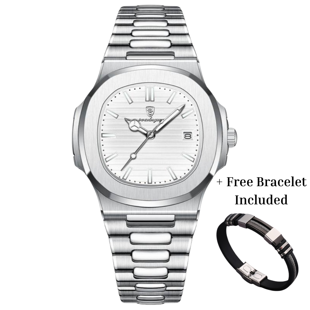 THORNLEIGH STAINLESS STEEL WATCH + FREE BRACELET