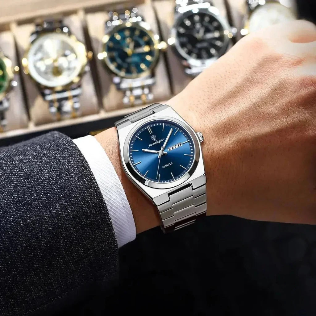 POEDAGAR STAINLESS STEEL WATCH