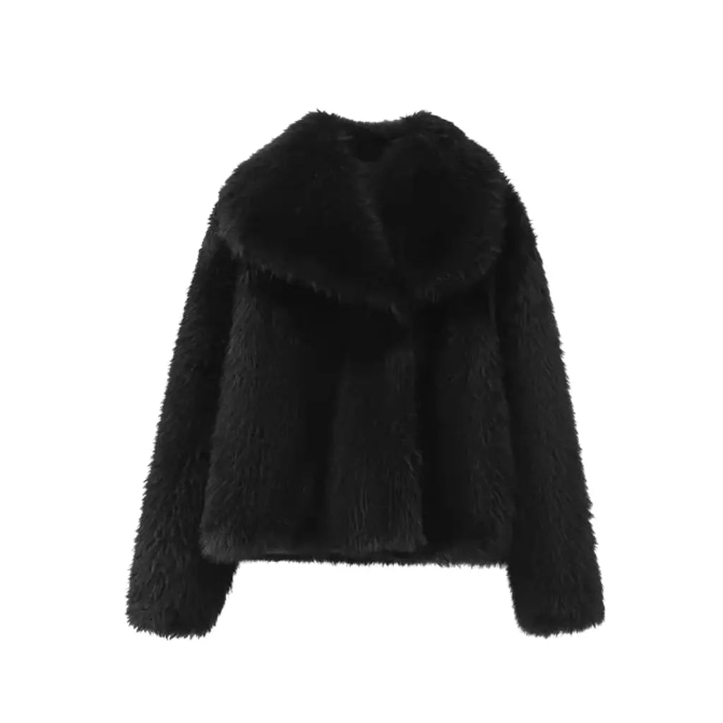 Jaqueta Luxuosa de Pelo Sintético